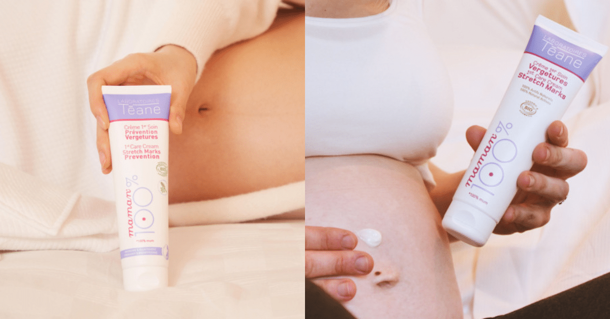 Soins bio anti-vergetures femme enceinte - Laboratoires Téane